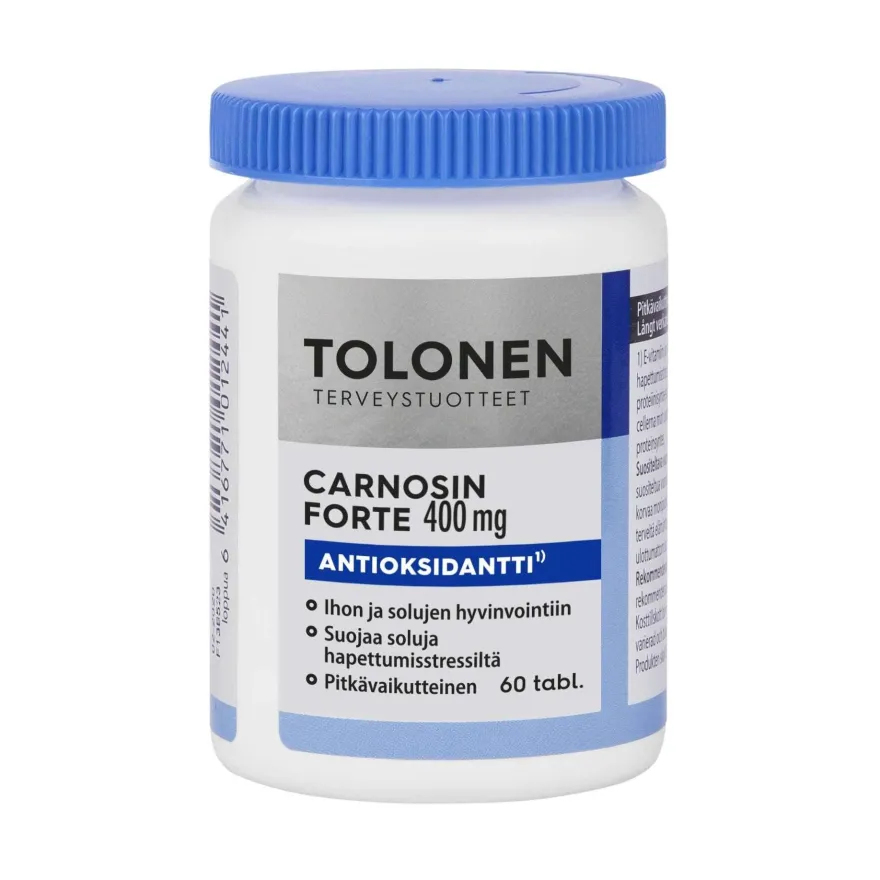 Tolonen Carnosin forte 400 mg (Parasta ennen 31.08.2026)