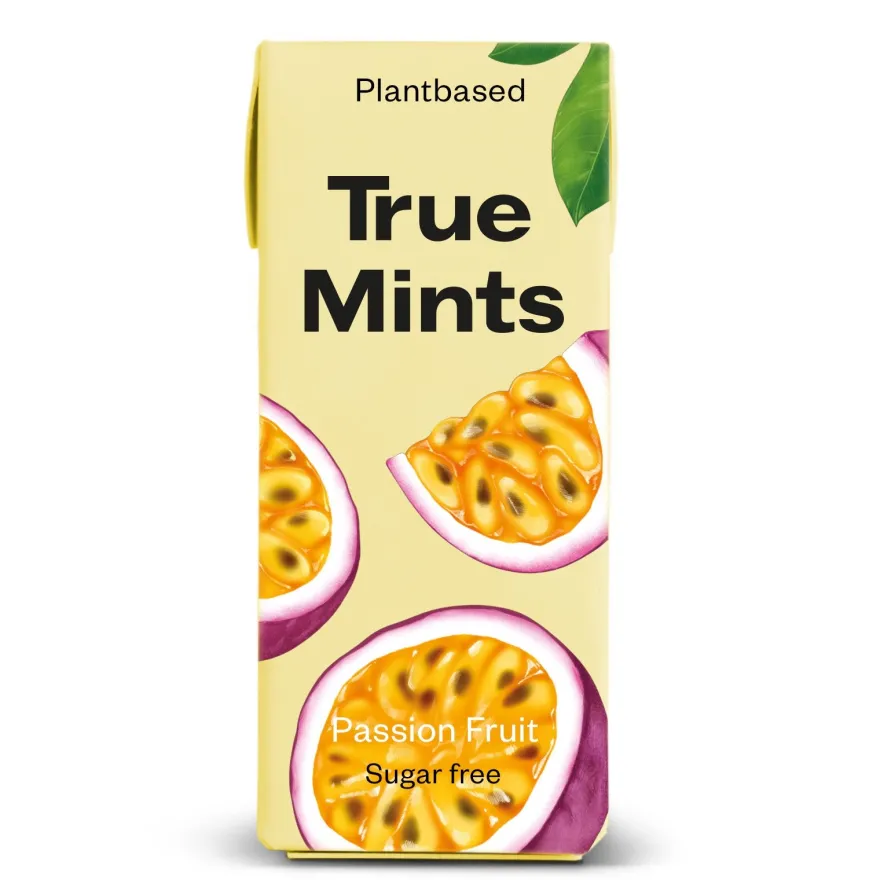 True Mints Ksylitolipastilli Passionhedelmä