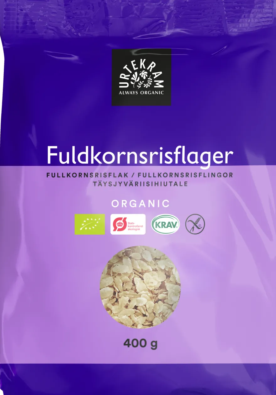 Urtekram Luomu Täysjyväriisihiutale