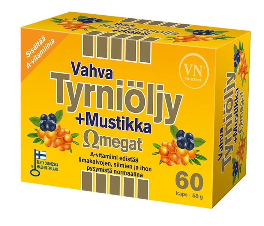 Vahva Tyrniöljy + Mustikka Omegat