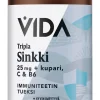 Vida Tripla Sinkki 25 mg + Kupari, C & B6