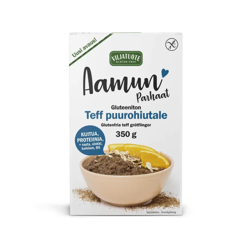 Virtasalmen Viljatuote Gluteeniton Teff Puurohiutale
