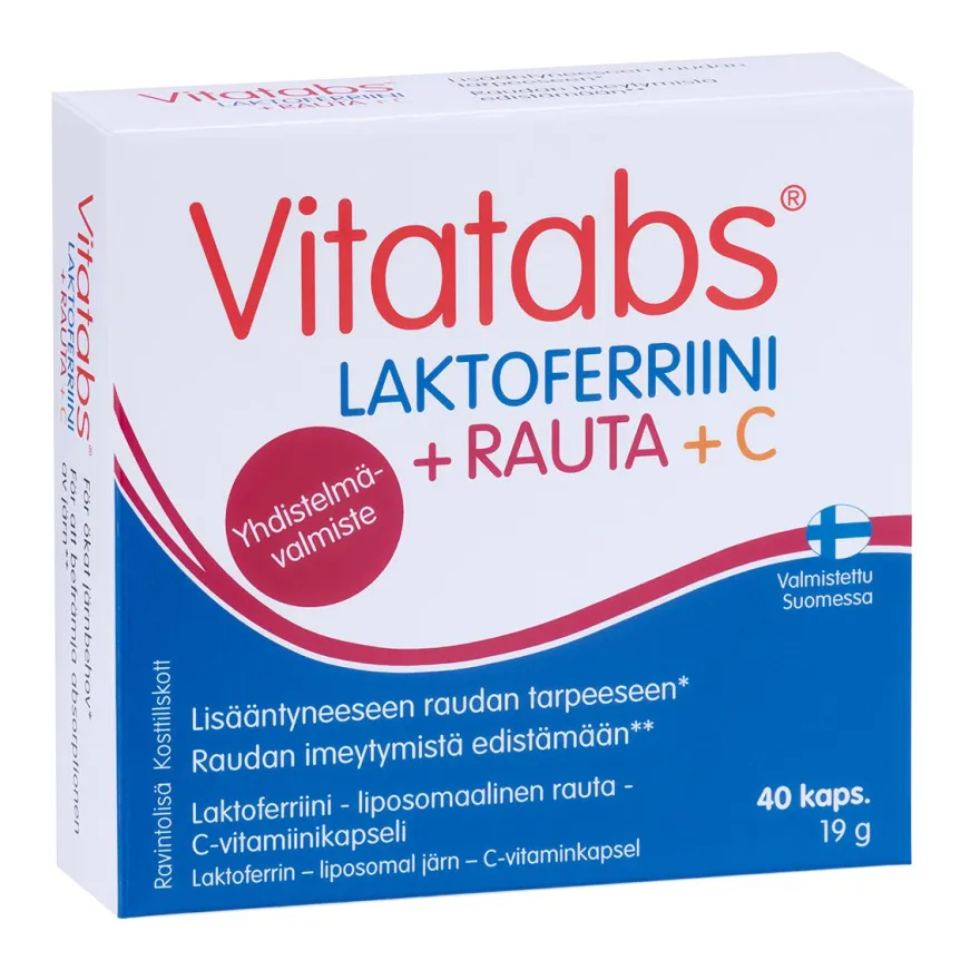 Vitatabs Laktoferriini 177 mg + Rauta + C-vitamiini
