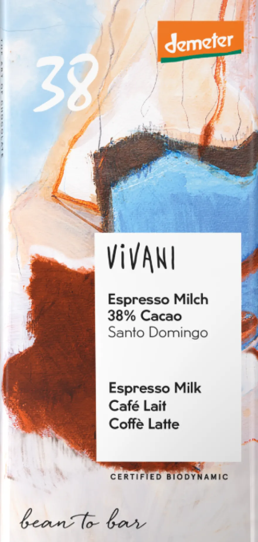 Vivani Demeter Espresso Maitosuklaa