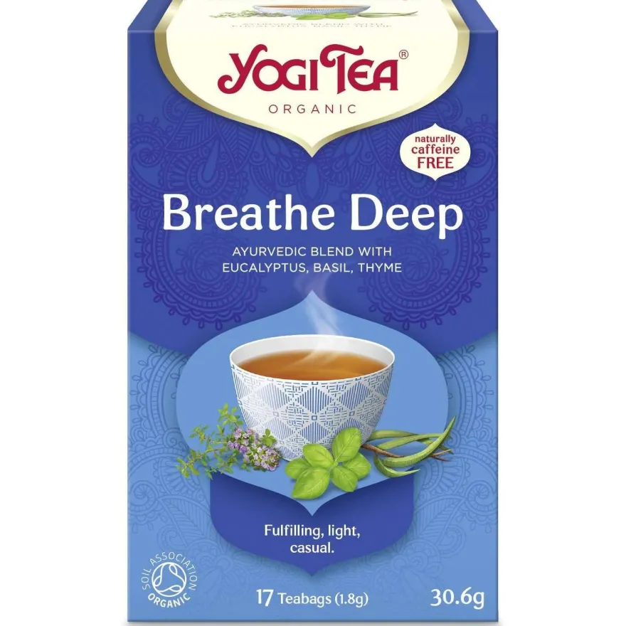 YogiTea Luomu Breathe Deep tee