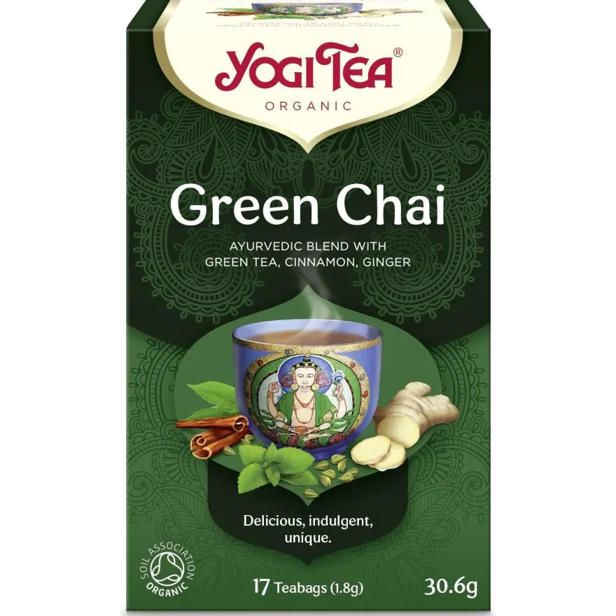 YogiTea Luomu Green Chai tee