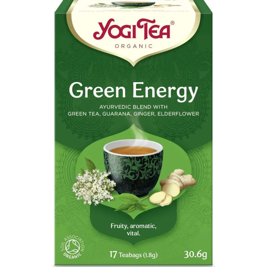 YogiTea Luomu Green Energy tee
